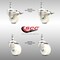 Service Caster 3 Inch 316SS Nylon Wheel Swivel 10mm Threaded Stem Caster Lock Brake, 2PK SCC-SS316TSTTL20S314-NYS-M1015-2-S2 - alternate 4